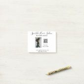 Foto moderne kapsalon kleine bedrijven QR-code Post-it® Notes (Op bureau)