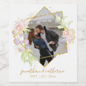 Foto Moderne Waterverf Wijn Etiket (Enkel label)