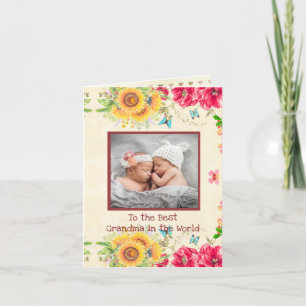 Foto Moederdag voor grootmoeders Feestdagen Kaart