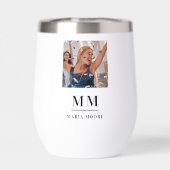 Foto monogram initialen naam (Achterkant)