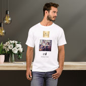 Foto monogram naam logo business t-shirt