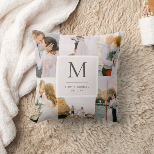 Foto Monogrammed Wedding Kussen (Deken)