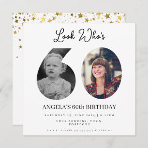 foto Montage Verjaardagsfeest 60 jaar oud Kaart