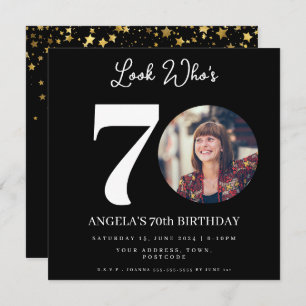 foto Montage Verjaardagsfeest 70 jaar oud Kaart