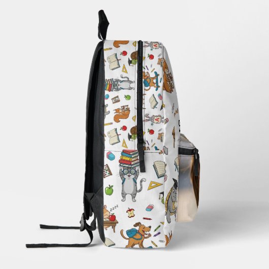  Foto & Naam Kinder Back-to-School Bedrukte Rugzak (Links)