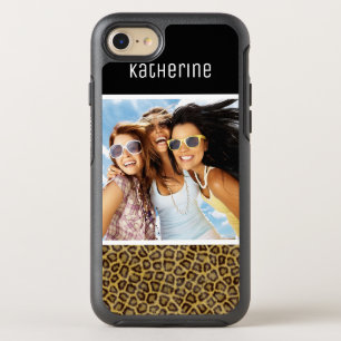 Foto & Naam Luipaardbont OtterBox Symmetry iPhone 8/7 Hoesje