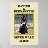 Foto Naam Paard Eigenaar Lover Poster (Voorkant)