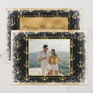 Foto Nautical Modern Feestdagenkaart