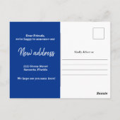 Foto: New Home Address Notice Briefkaart (Achterkant)