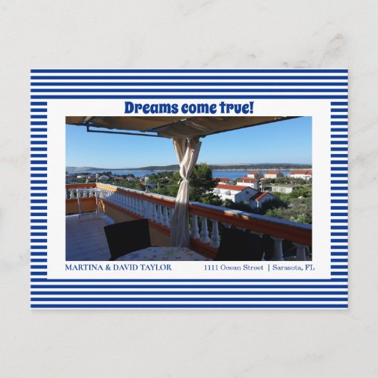 Foto: New Home Address Notice Briefkaart (Voorkant)