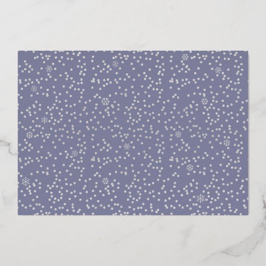 Foto: New Year Cheer Script Confetti Real Silver Folie Feestdagenkaart (Achterkant)