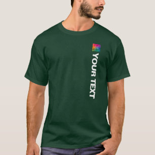 Foto of logo uploaden Heren Modern Elegante Sjablo T-shirt