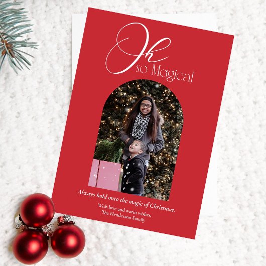 Foto Oh Zo Magische Kerst Feestdagenkaart