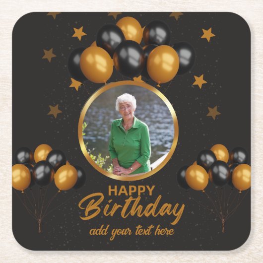 Foto Onderzetters voor 70e Verjaardag (Voorkant)