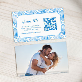 Foto Online RSVP QR Code Blauwe Zeeschelp Waterver Informatiekaartje