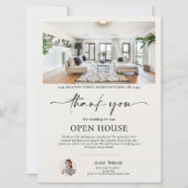 Foto Onroerend goed Open House Script Dank u kaart (Voorkant)