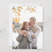 Foto Oosters Wit Magnolia bruiloft uitnodiging (Achterkant)