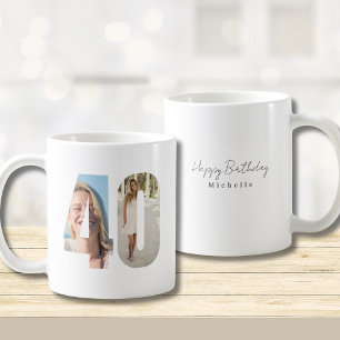 Foto op beker voor 40e verjaardag koffiemok