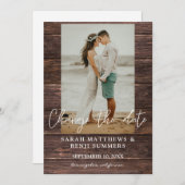 Foto op hout Verander de datum Kaart (Voorkant / Achterkant)