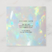 foto opal vierkante visitekaartje (Achterkant)