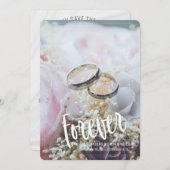 Foto Opslaan Datum eeuwig bloemontwerp Kaart (Voorkant / Achterkant)