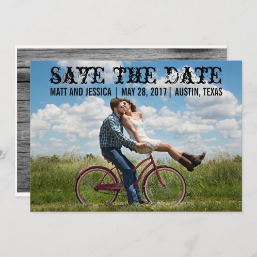 Foto Opslaan Datum Kaart (Voorkant / Achterkant)