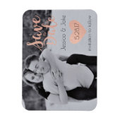 Foto Opslaan Datum met Roos Gold Magneet (Verticaal)