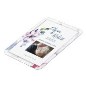 Foto Opslaan De Datum Waterverf Apple Blossoms Magneet (Linkerzijde)