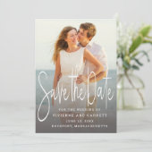 Foto Opslaan van de datum Moderne Kalligrafie Scri (Staand voorkant)