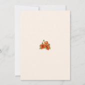 Foto Oranje Klaprozen Huwelijk Script (Achterkant)