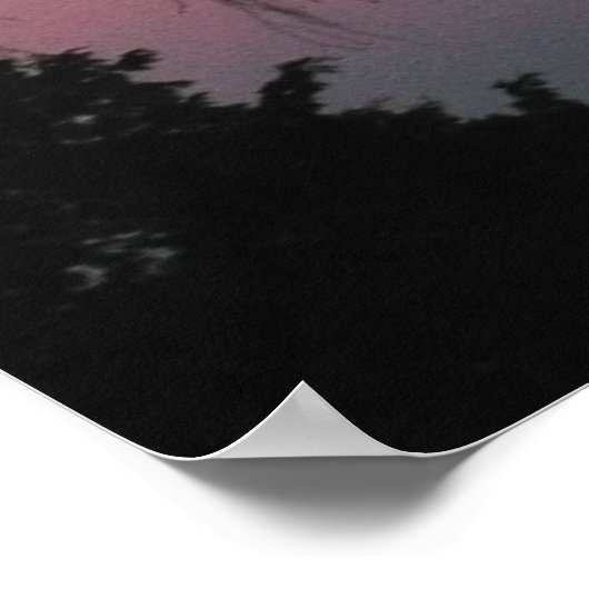 Foto over bomen poster (Hoek)