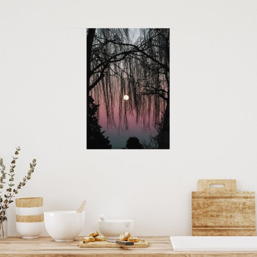 Foto over bomen poster (Keuken)