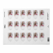 Foto overlay Merry Christmas Retouradres Etiket (Full Sheet)