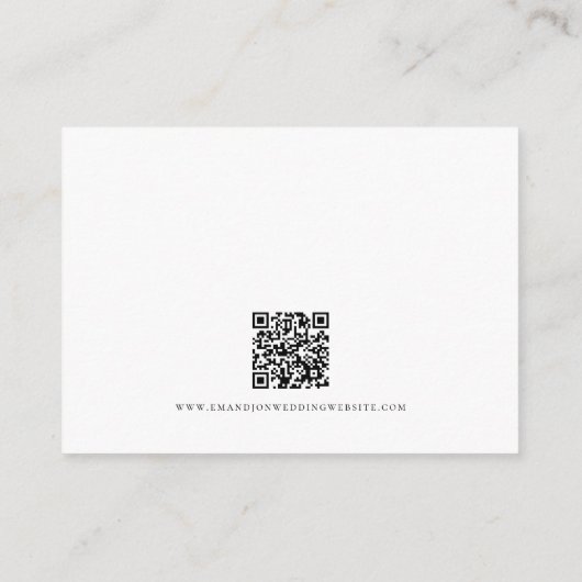 Foto Overlay Script QR Code Details Bruiloft Informatiekaartje (Achterkant)