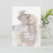 Foto Overlay Sencilla de Reserva la fecha Bruiloft Save The Date (Staand voorkant)