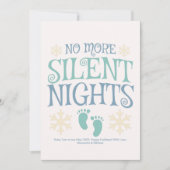 Foto paar Kerstmis Zwangerschap aankondiging (Voorkant)