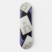 Foto Paarse Roze Zwart Skateboard (Voorkant)