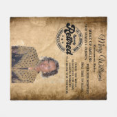 Foto Pensioen Fleece Deken (Voorkant (Horizontaal))