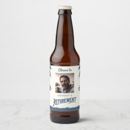 Foto pensionering bier etiket
