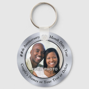 Foto Personaliseer 10 jaar Jubileum Party Favors Sleutelhanger