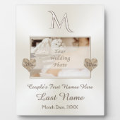 Foto Personaliseer Monogrammed Blankets for Weddin Fotoplaat (Voorkant)