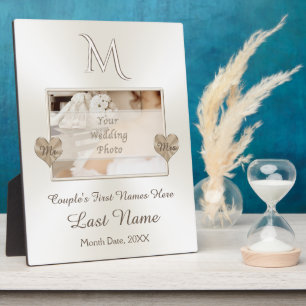 Foto Personaliseer Monogrammed Blankets for Weddin Fotoplaat