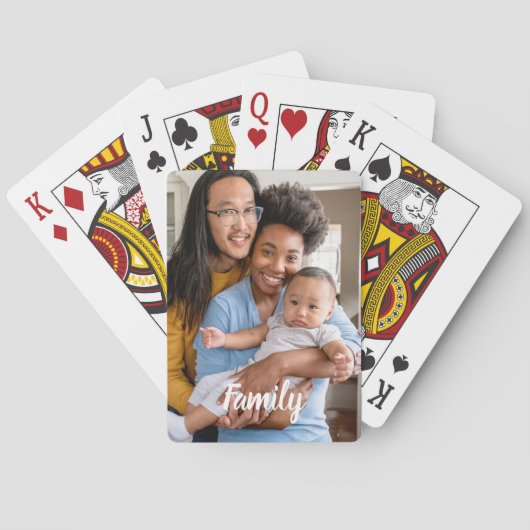 Foto Personalization Family Pokerkaarten (Achterkant)