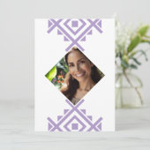 Foto Personnalisée Invitation de 40 Ans Aztec (Debout devant)