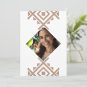 Foto Personnalisée Invitation de 40 Ans Aztec (Debout devant)