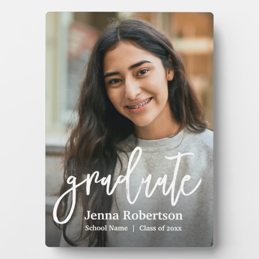 Foto persoonlijk Afstuderen Fotoplaat (voorkant)