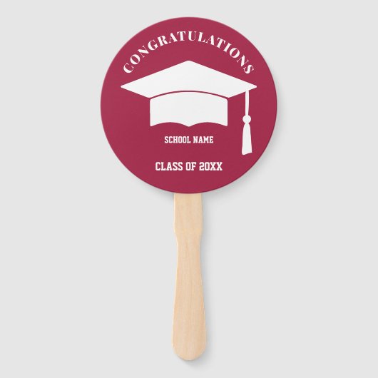 Foto Persoonlijk Afstuderen hand ventilator Handwaaier (Achterkant)