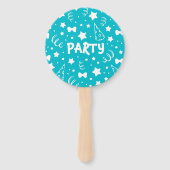 Foto: Persoonlijke Birthday Hand Fan Handwaaier (Achterkant)