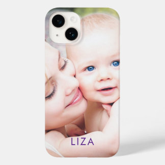 Foto Persoonlijke Naam Aangepast Eenvoudig Modern Case-Mate iPhone 14 Hoesje