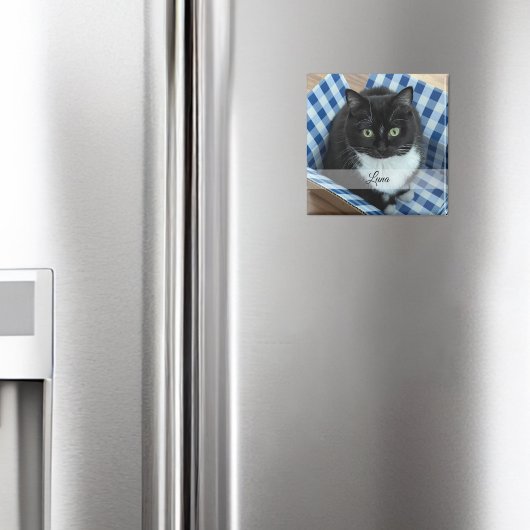 Foto Pet Sticker met naam Magneet